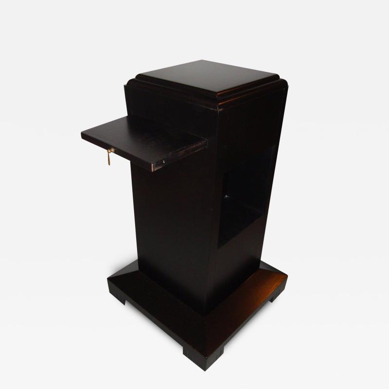 Art Deco Ebonized Pedestal