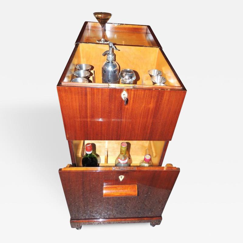 Art Deco Flip Top Cocktail Cabinet