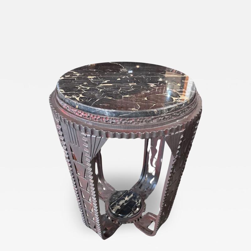Art Deco French Style Iron Table in the Style of Edgar Brandt