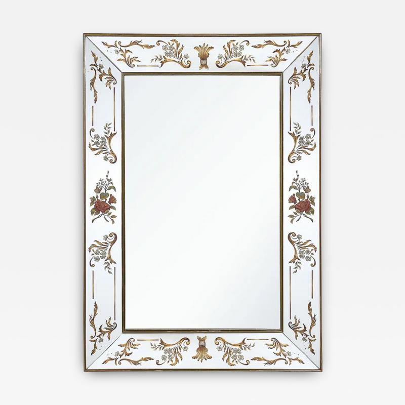 Art Deco Giltwood Ornate Eglomise Border with Naturalist Motifs