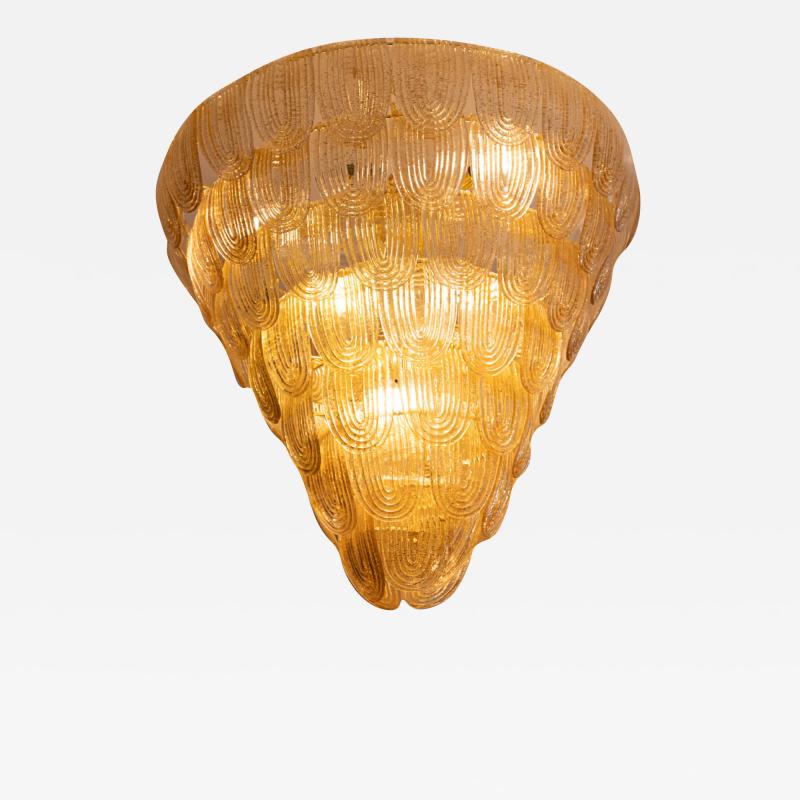 Art Deco Golden Lobes Lamp