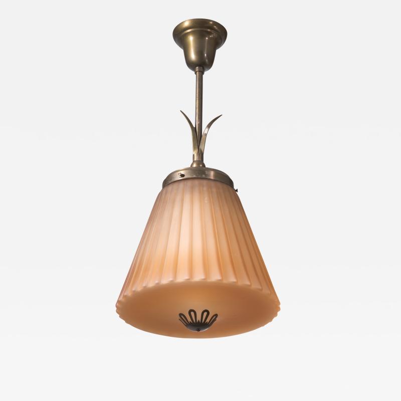 Art Deco Havana glass pendant lamp