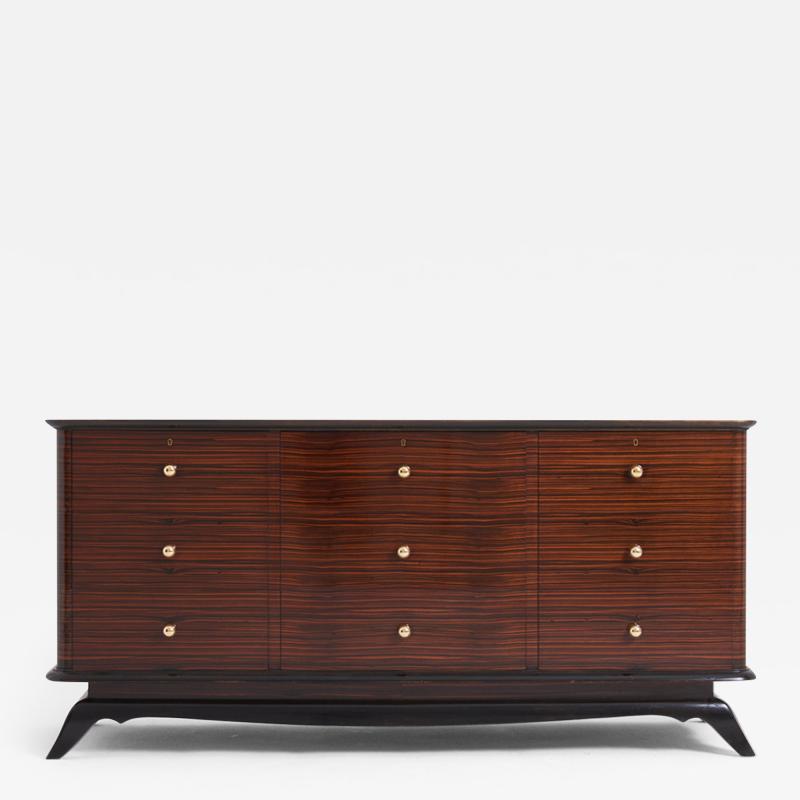 Art Deco Macassar Chest of Drawers