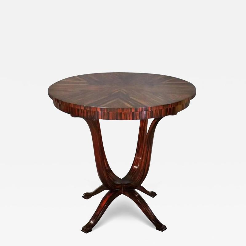Art Deco Macassar Ebony Side Table