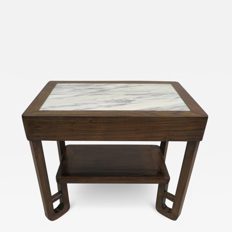 Art Deco Marble Top Side Table