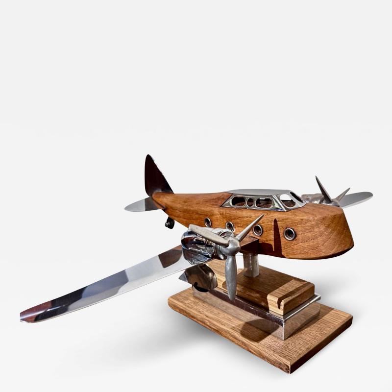 Art Deco Model of a Boeing Clipper Aeroplane Circa 1938 1942 French