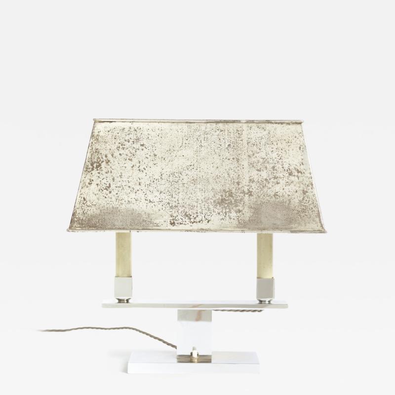 Art Deco Nickel Lamp
