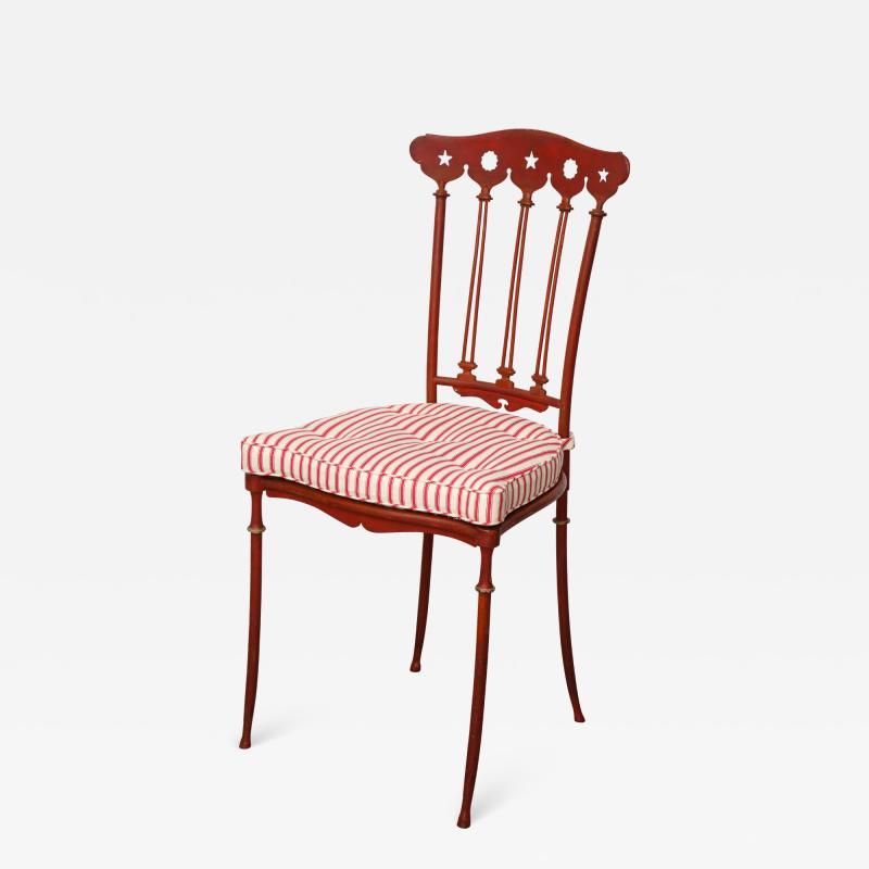 Art Deco Painted Iron Chair