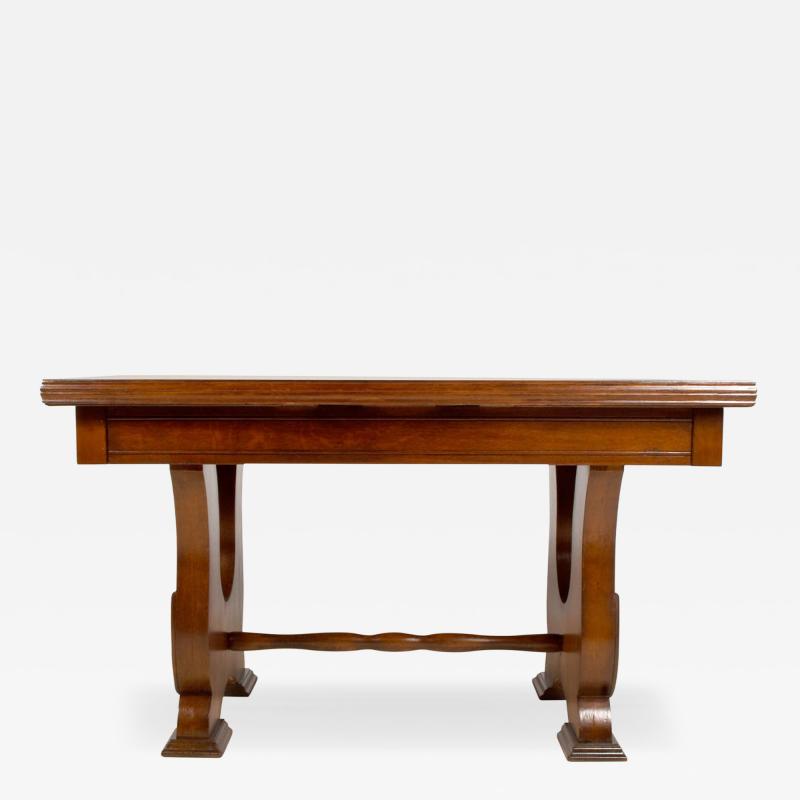 Art Deco Period Oak Dining Kitchen Library Table France c a 1920 s