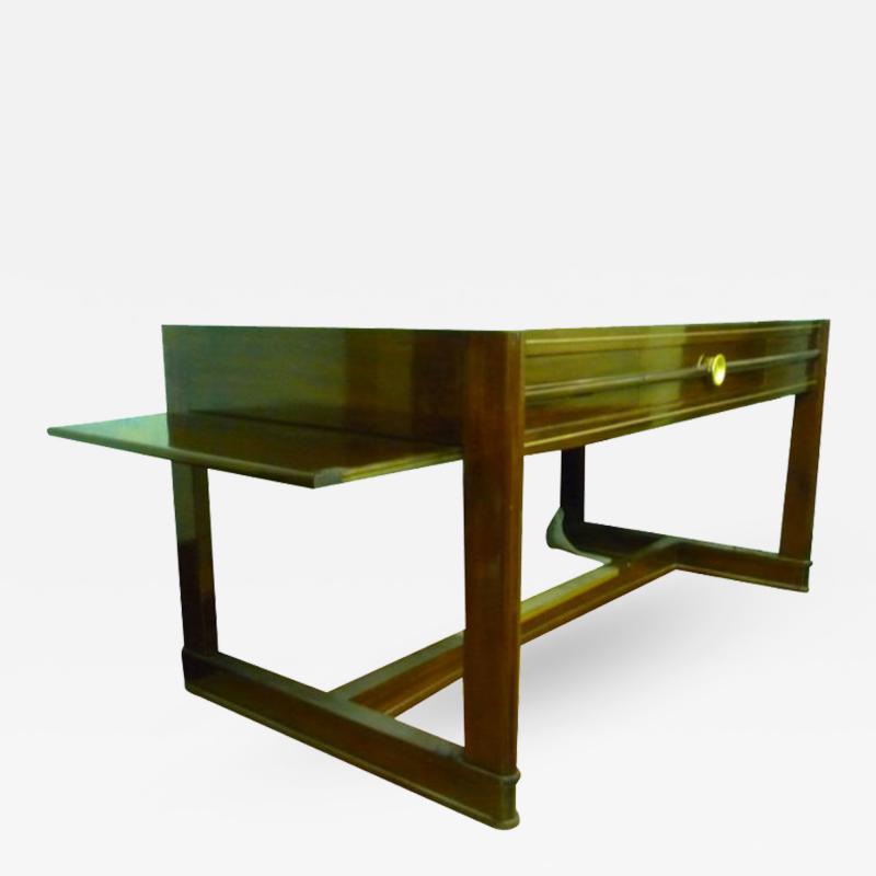 Art Deco Pure Rosewood Desk with Slide Leaves