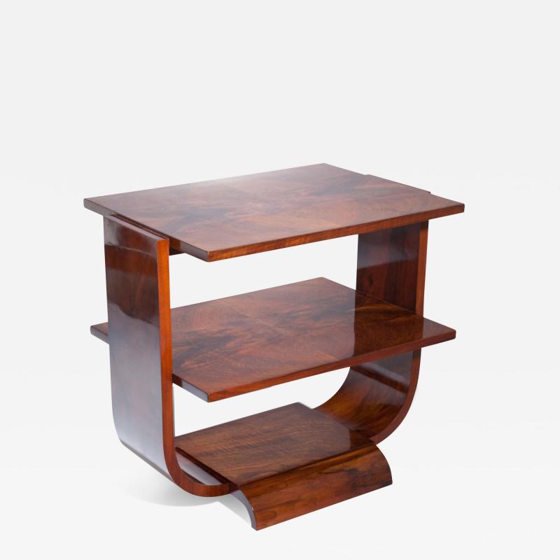 Art Deco Rectangular Two Tier Side Table