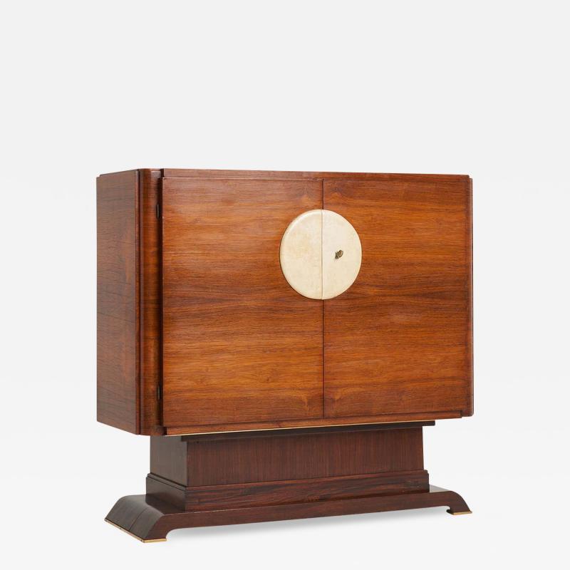 Art Deco Rosewood and Velum Cabinet