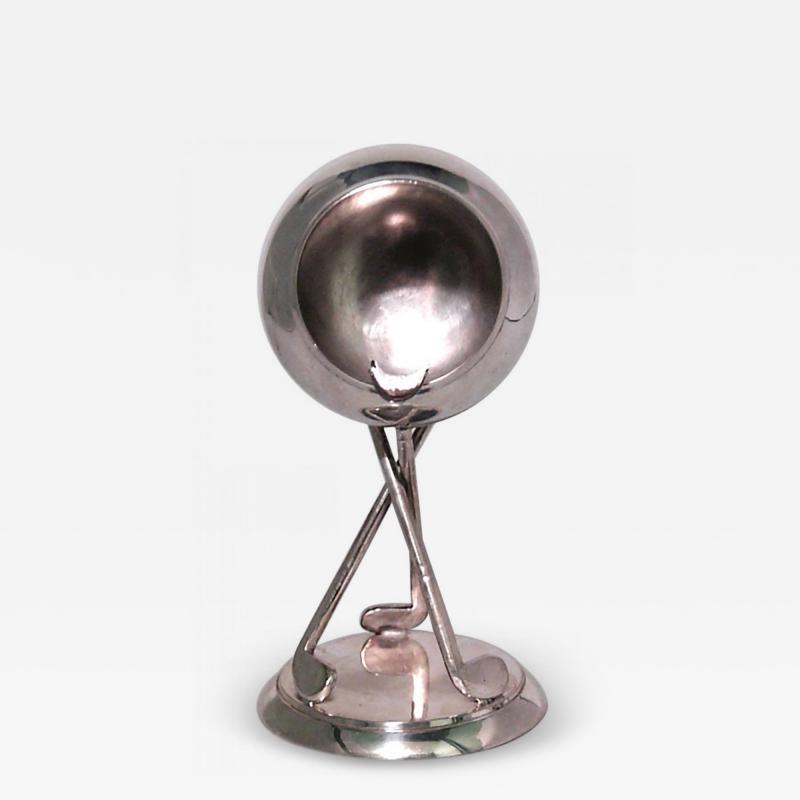 Art Deco Silver Golf Ashtray
