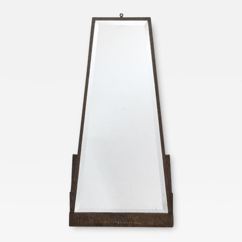 Art Deco Skyscraper Style Oil Rubbed Bronze Pyramidal Mirror w Beveled Detail