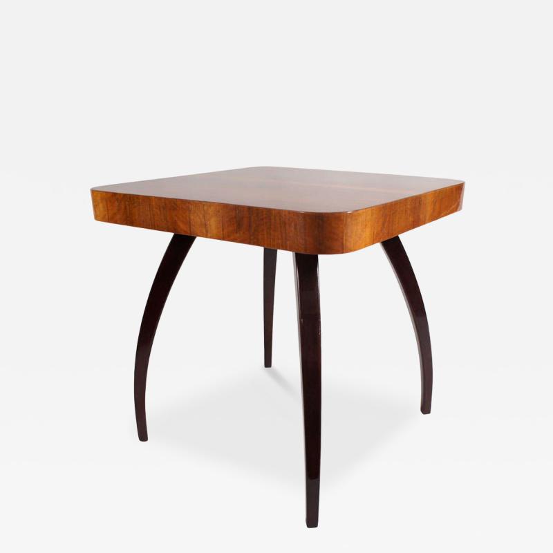 Art Deco Square Walnut Table