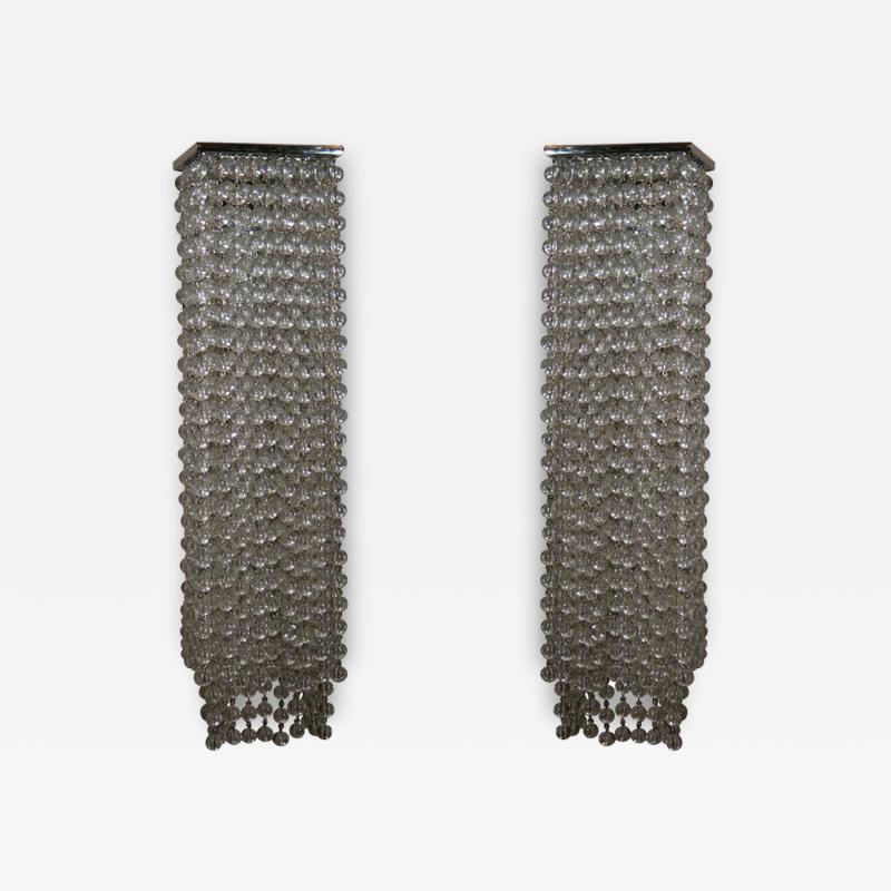 Art Deco Style Beaded Wall Sconces