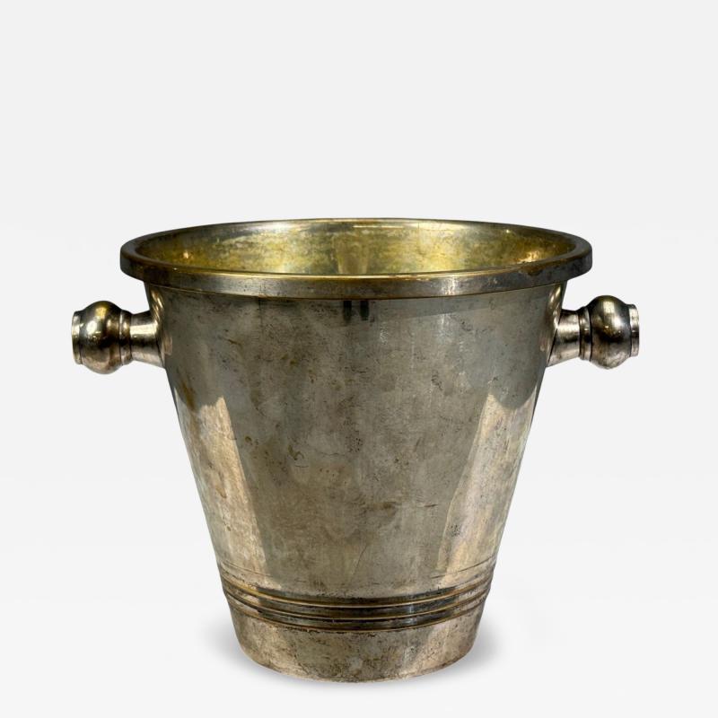 Art Deco Style Champage or Ice Bucket Silverplate France 20th c 