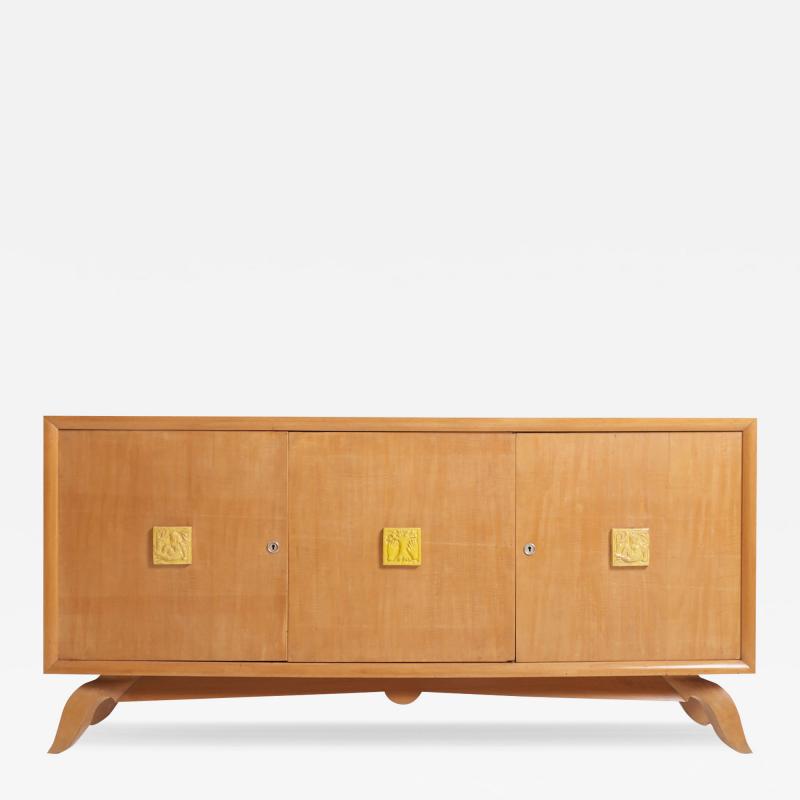 Art Deco Sycamore Sideboard