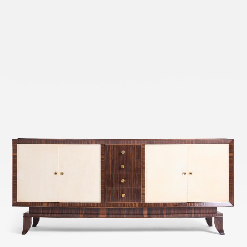 Art Deco Velum and Macassar Sideboard