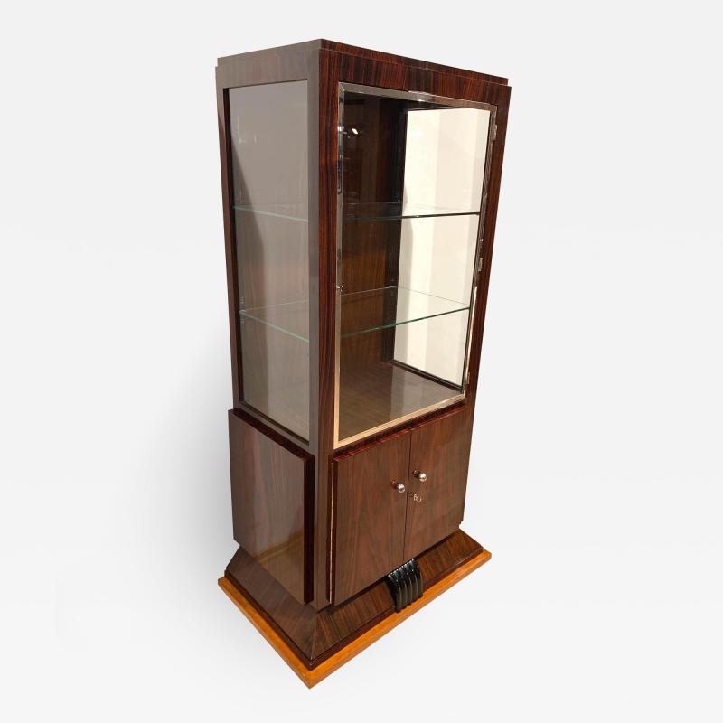 Art Deco Vitrine Rosewood Veneer France circa 1925