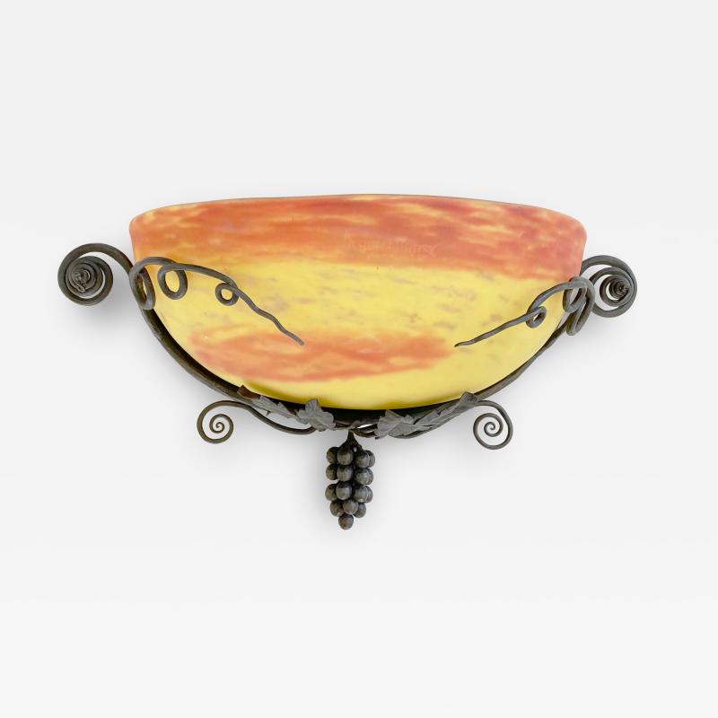 Art Deco Wall Sconce by Edgar Brandt