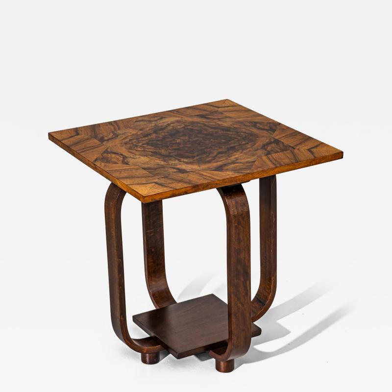 Art Deco Walnut Side Table circa 1930