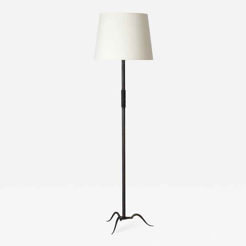 Art Deco Wrought Iron Floor Lamp by Michel Zadouna sky
