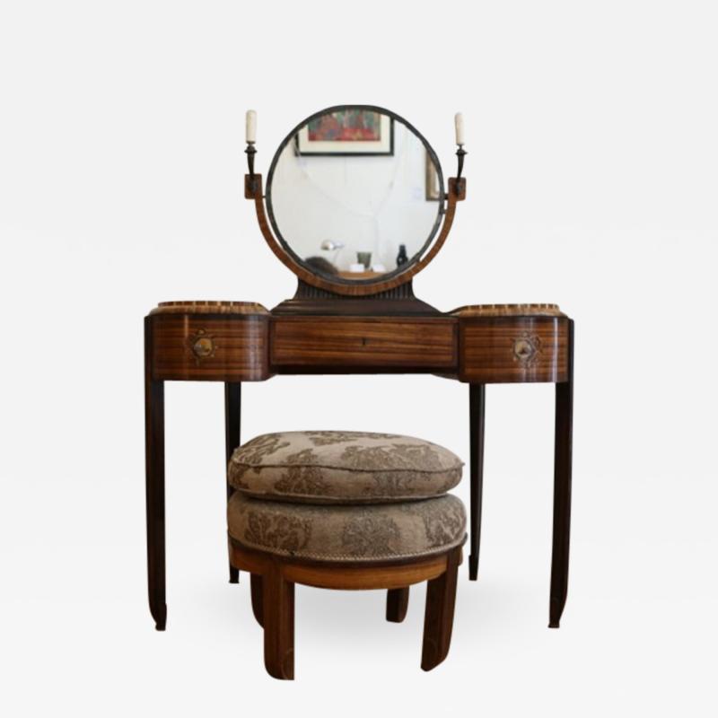 Art Deco dressing table with stool by Krieger circa 1925