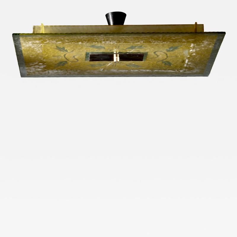 Art Deco glass ceiling lamp