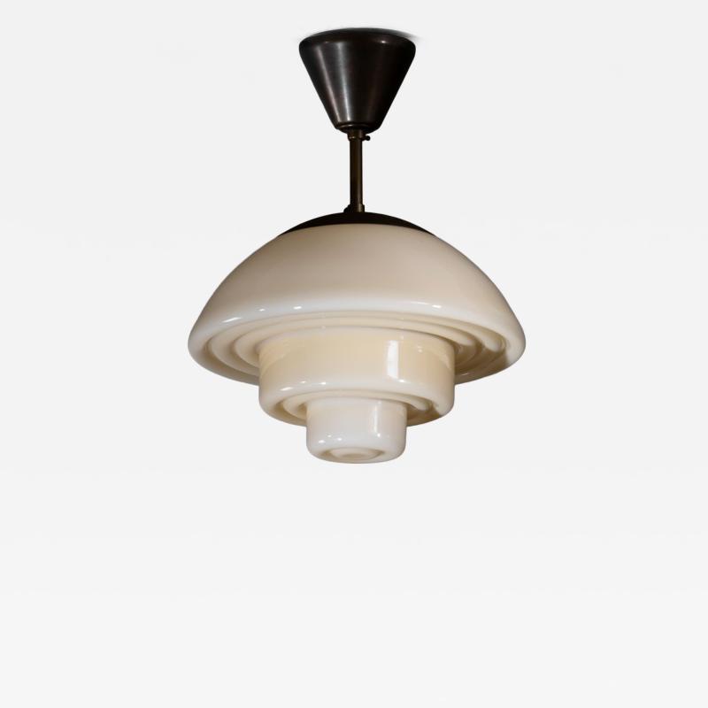 Art Deco glass pendant