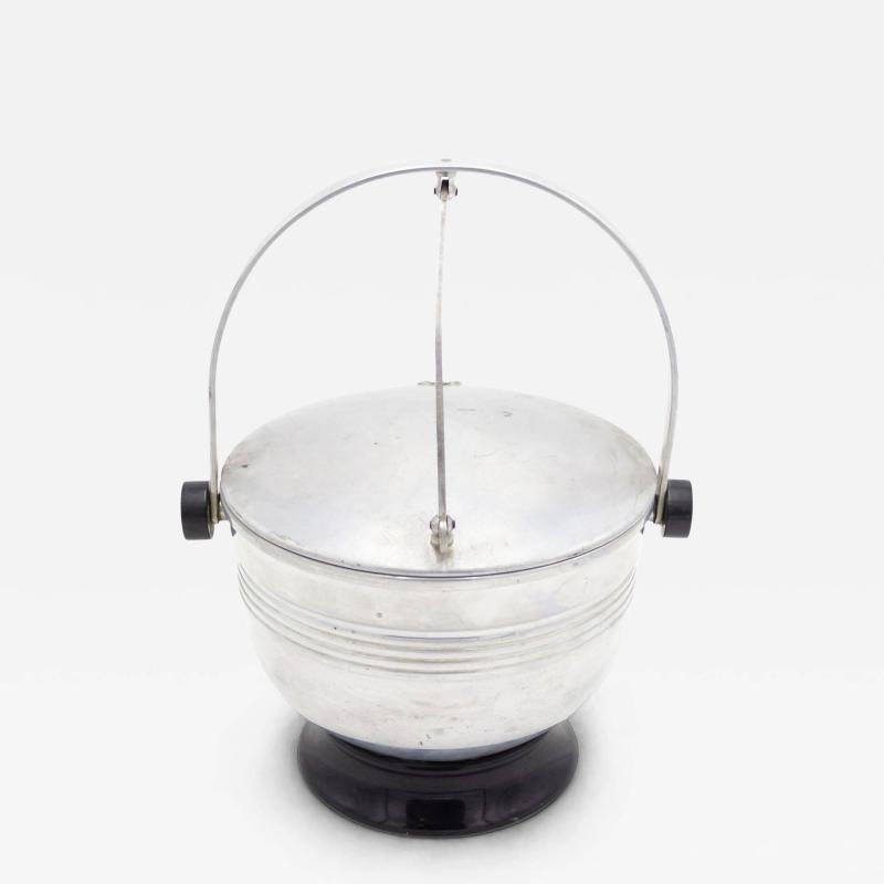 Art Moderne Aluminum Ice Bucket