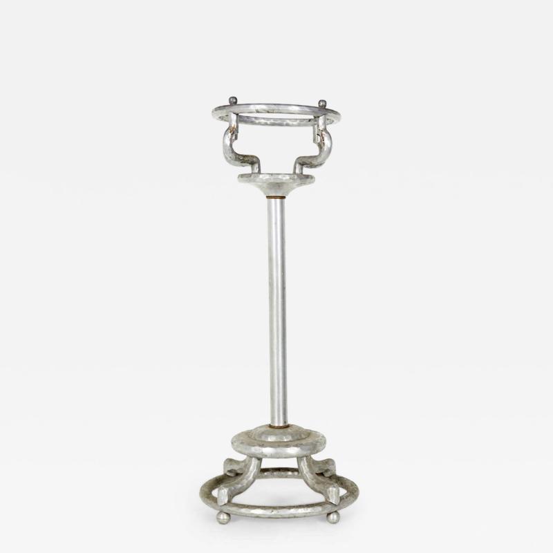 Art Moderne Aluminum Ice Bucket Stand