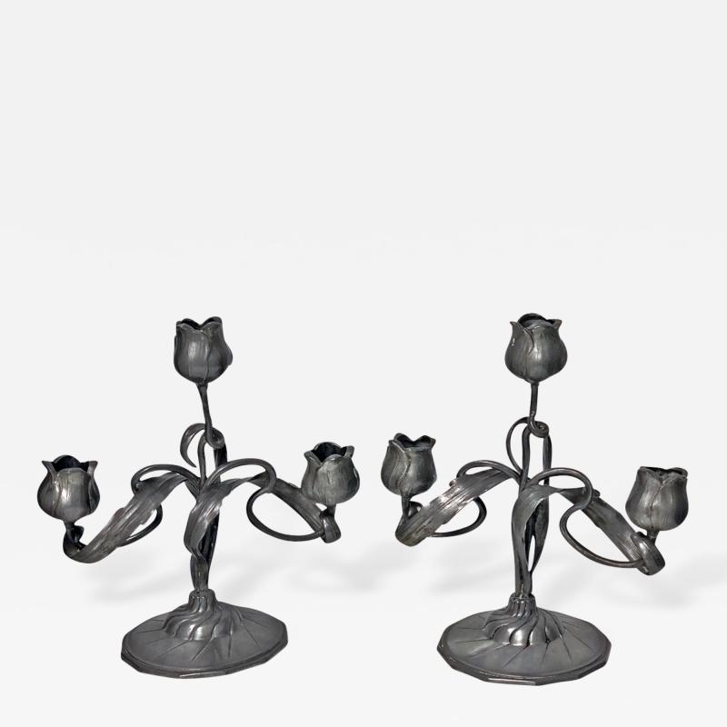 Art Nouveau Candelabra Candlesticks Orivit Germany C 1900