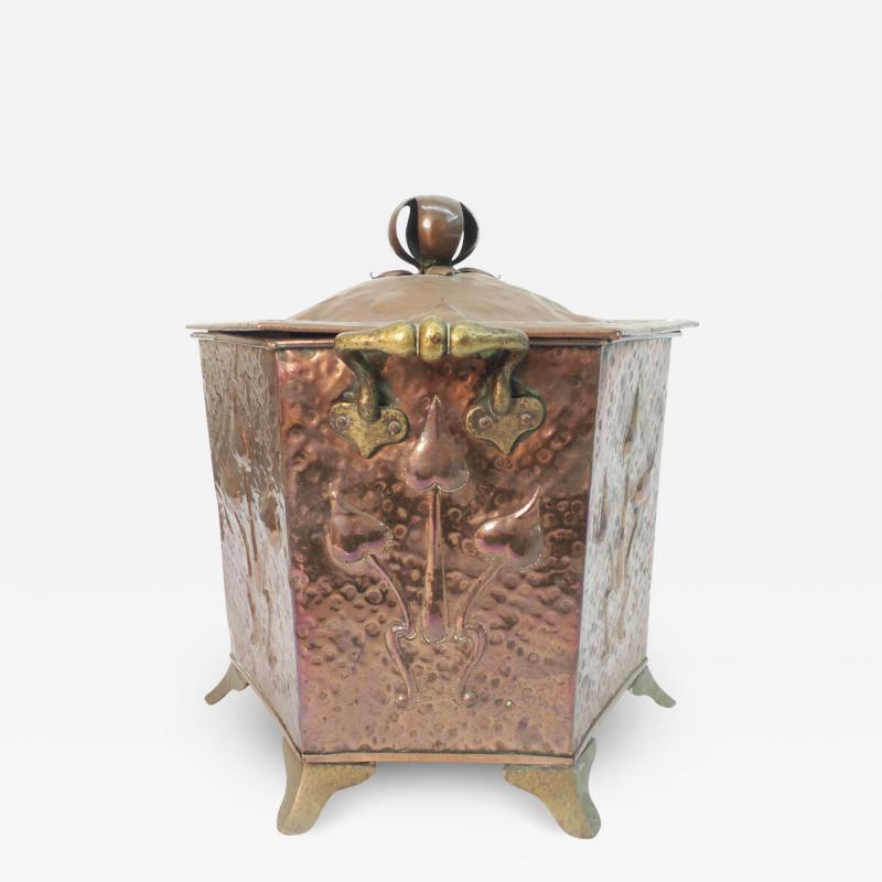 Art Nouveau Coal Scuttle