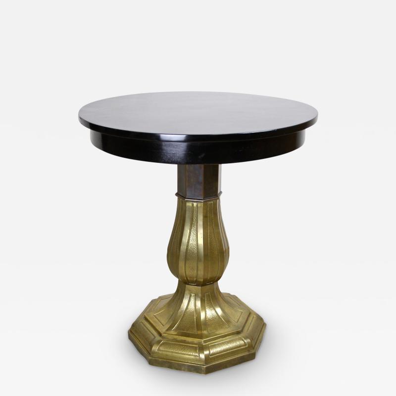 Art Nouveau Coffee Side Table with Brass Base Austria circa 1910