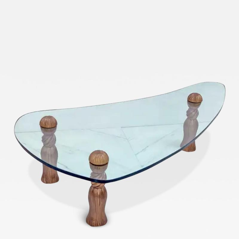 Arthur Court Arthur Court Biomorphic Glass Tassel Coffee Table