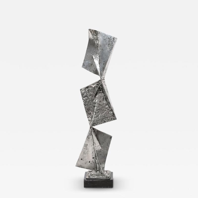 Arthur Court Mid Century Modernist Cast Welded Aluminum Abstract Sculpture by Arthur Court