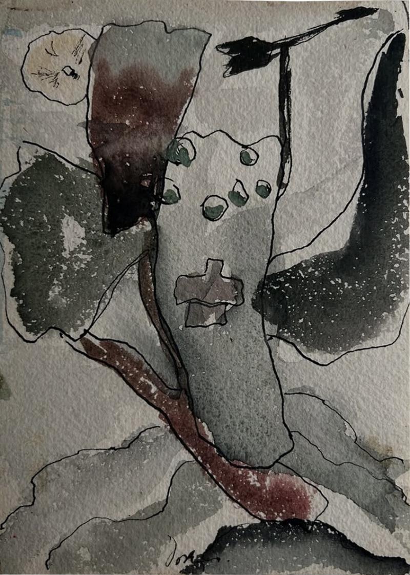Arthur G Dove Study for Cross and Weather Vane 1935 