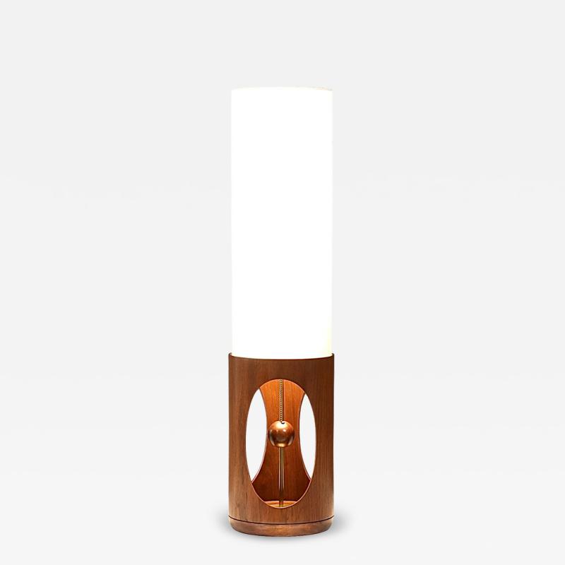Arthur Jacobs Arthur Jacobs Korina Wood Cylinder Table Lamp for Modeline of California