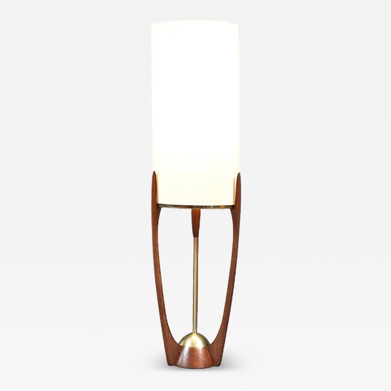 Arthur Jacobs Arthur Jacobs Sculpted Korina Wood Floor Lamp for Modeline of CA