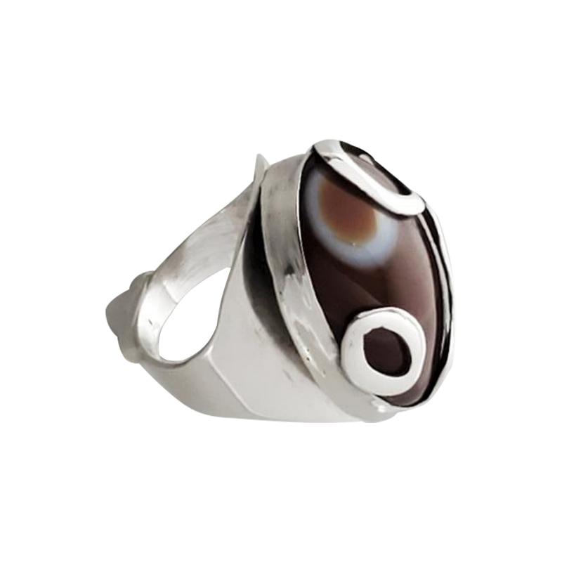 Arthur Smith Art Smith Sterling Silver Ring with Agate