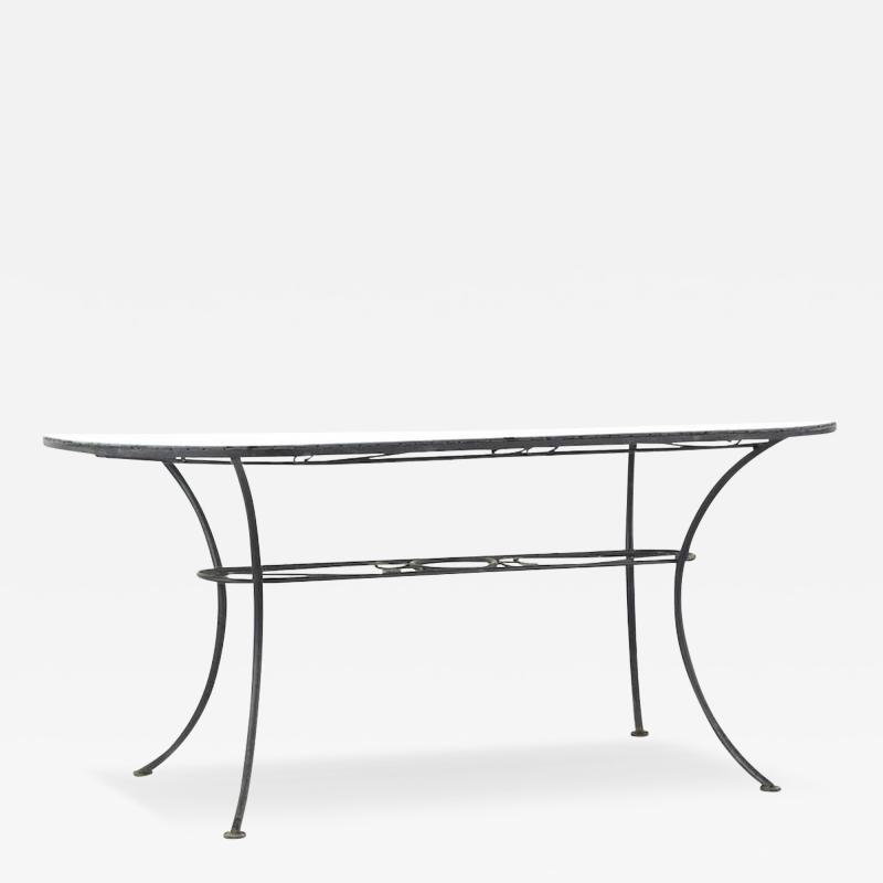 Arthur Umanoff Arthur Umanoff for Shaver Howard Mid Century Glass Top Dining Table