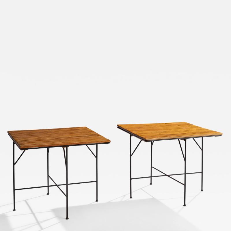 Arthur Umanoff Dinette Tables with Wood and Iron USA 1950s