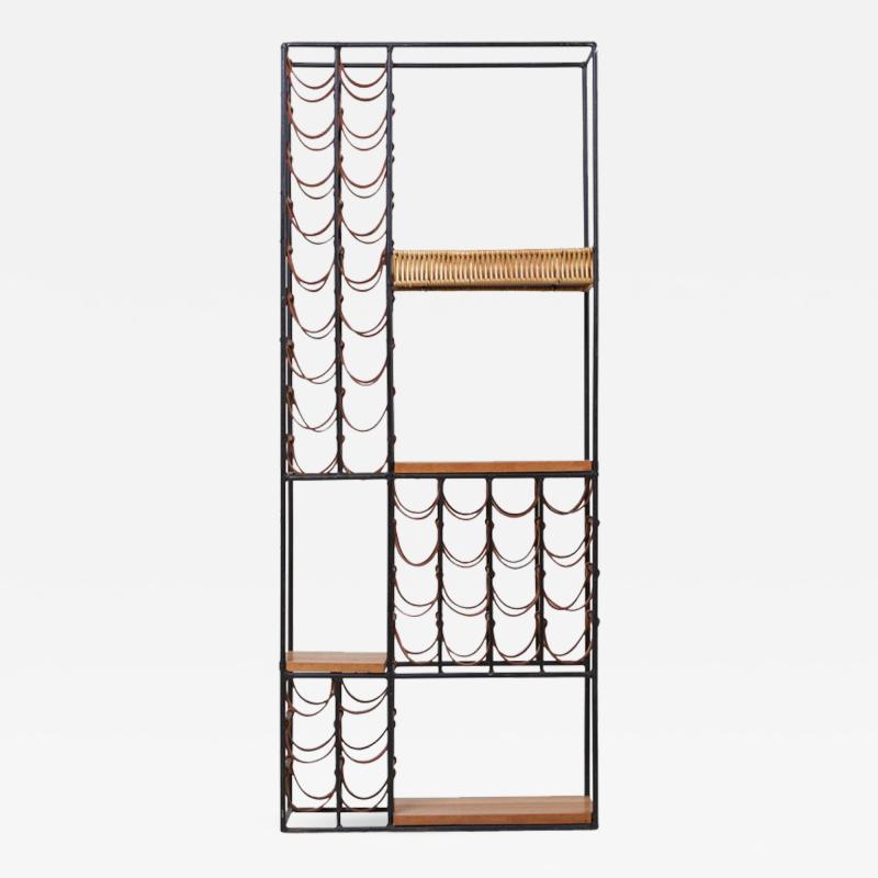 Arthur Umanoff Wrought Iron Wine Rack by Arthur Umanoff for Raymor US 1950s