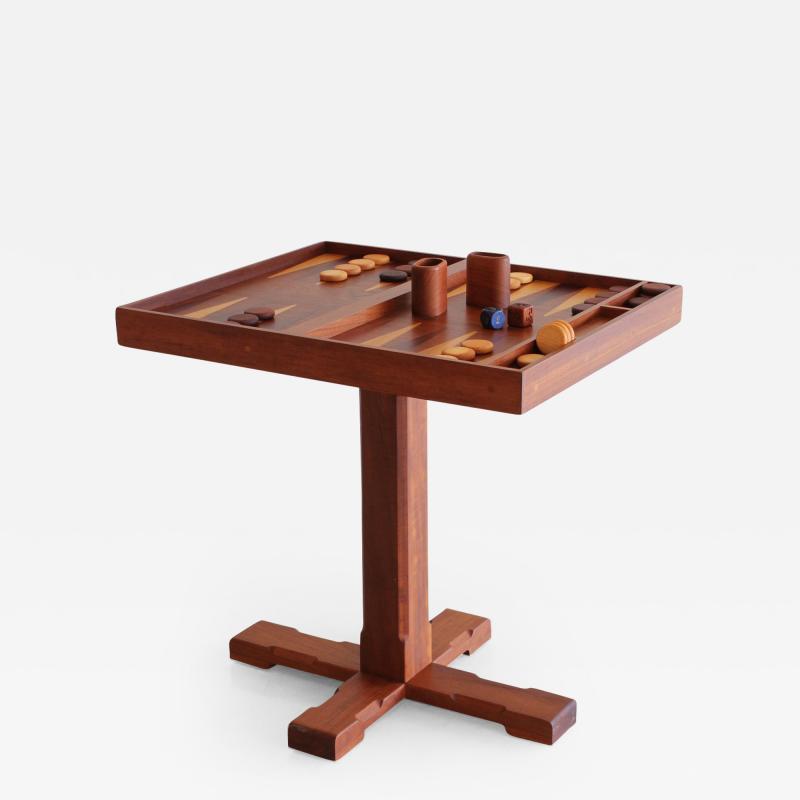 Artisan Backgammon and Checkerboard Game Table