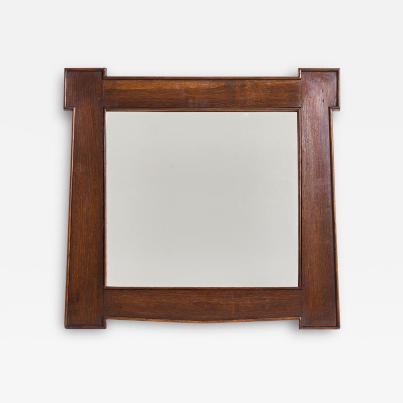 Arts Crafts Oak Mirror