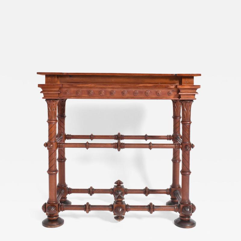 Arts crafts wooden console table 1910s 
