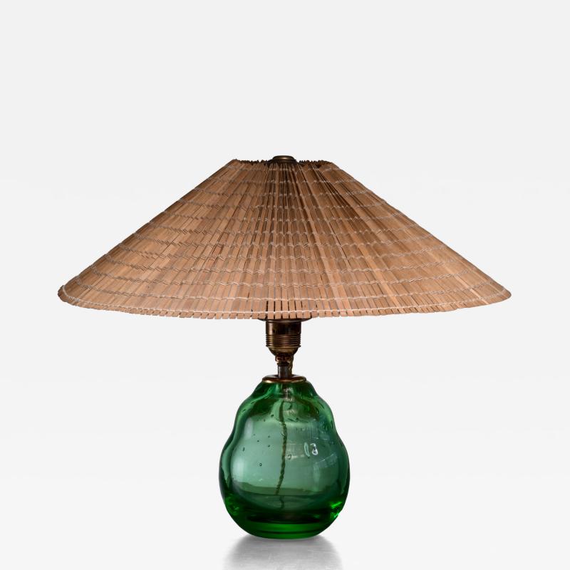 Arttu Brummer Arttu Brummer green glass table lamp