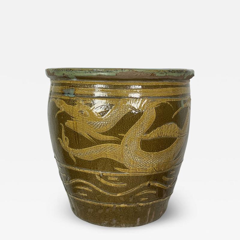 Asian Jardini re Planter Cachepot or Fish Bowl Tony Duquette