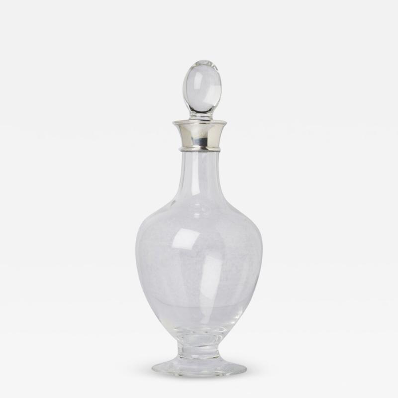 Asprey Decanter With Sterling Silver Collar